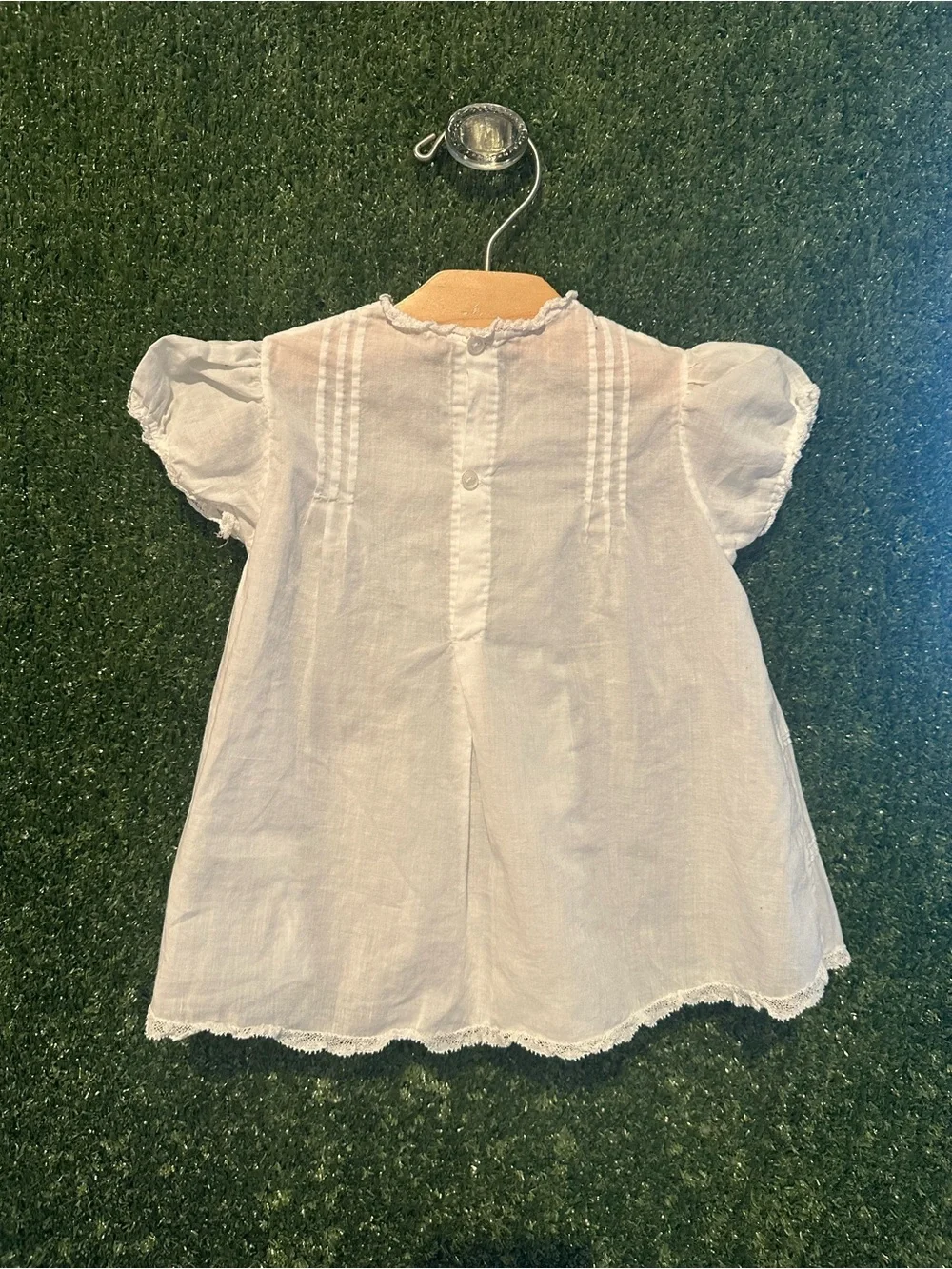 Classic White Embroidered Baby Dress